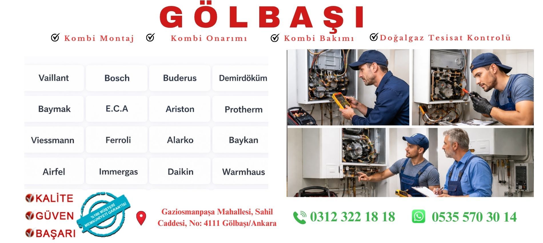 Gölbaşı Kombi Servisi